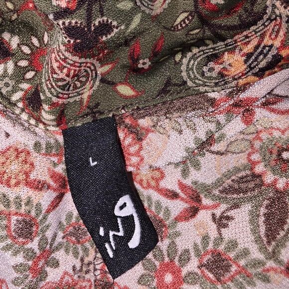 Vintage Y2K/90s ING Patchwork Floral & Paisley Tunic Top - Picture 3 of 3